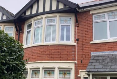 South Wales Home from outside, windows.